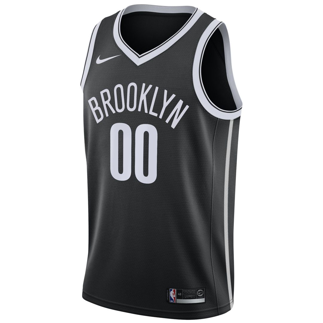 Brooklyn Nets Nike Swingman Custom Jersey Black - Icon Edition Official NBA Team Apparel Basketball Fan Gear