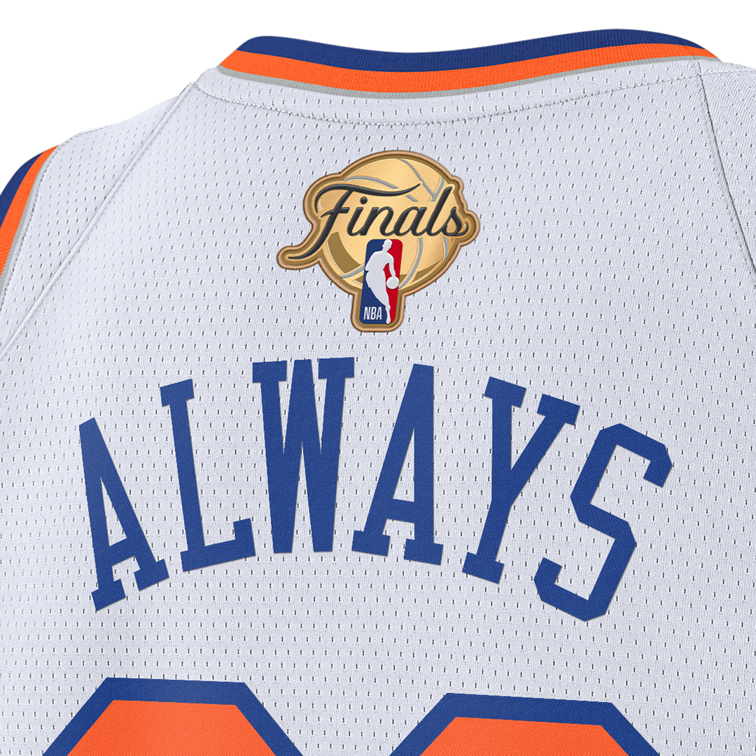 New York Knicks Nike Unisex 2026 NBA Finals Champions Always 26 Swingman Jersey - White - Association Edition Official NBA Team Apparel Basketball Fan