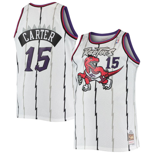 Vince Carter Toronto Raptors Mitchell & Ness 1998/99 Big & Tall Hardwood Classics Swingman Jersey - White Official NBA Team Apparel Basketball Fan Gea
