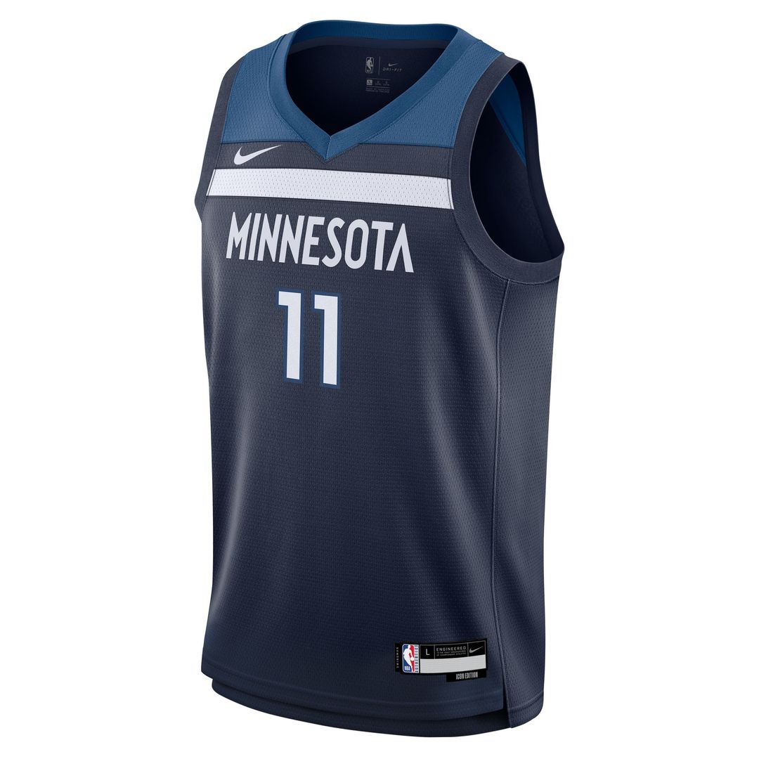 Naz Reid Minnesota Timberwolves Nike Youth Swingman Jersey - Icon Edition - Navy Official NBA Team Apparel Basketball Fan Gear