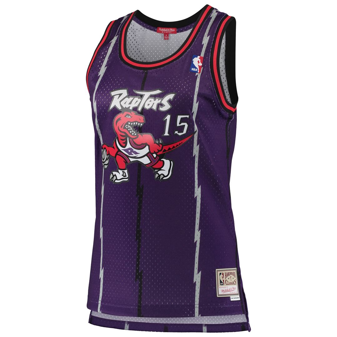 Vince Carter Toronto Raptors Mitchell & Ness Women's 1998/99 Hardwood Classics Swingman Jersey - Purple Official NBA Team Apparel Basketball Fan Gear