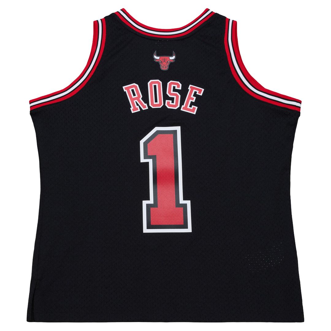 Derrick Rose Chicago Bulls Mitchell & Ness Big & Tall 2010/11 Swingman Jersey - Black Official NBA Team Apparel Basketball Fan Gear