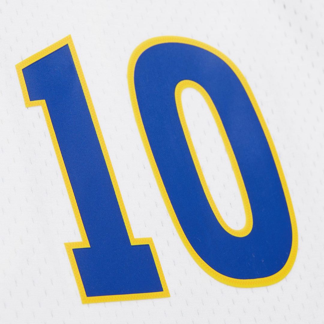 Tim Hardaway Golden State Warriors Mitchell & Ness Hardwood Classics 1990/91 Swingman Jersey - White Official NBA Team Apparel Basketball Fan Gear