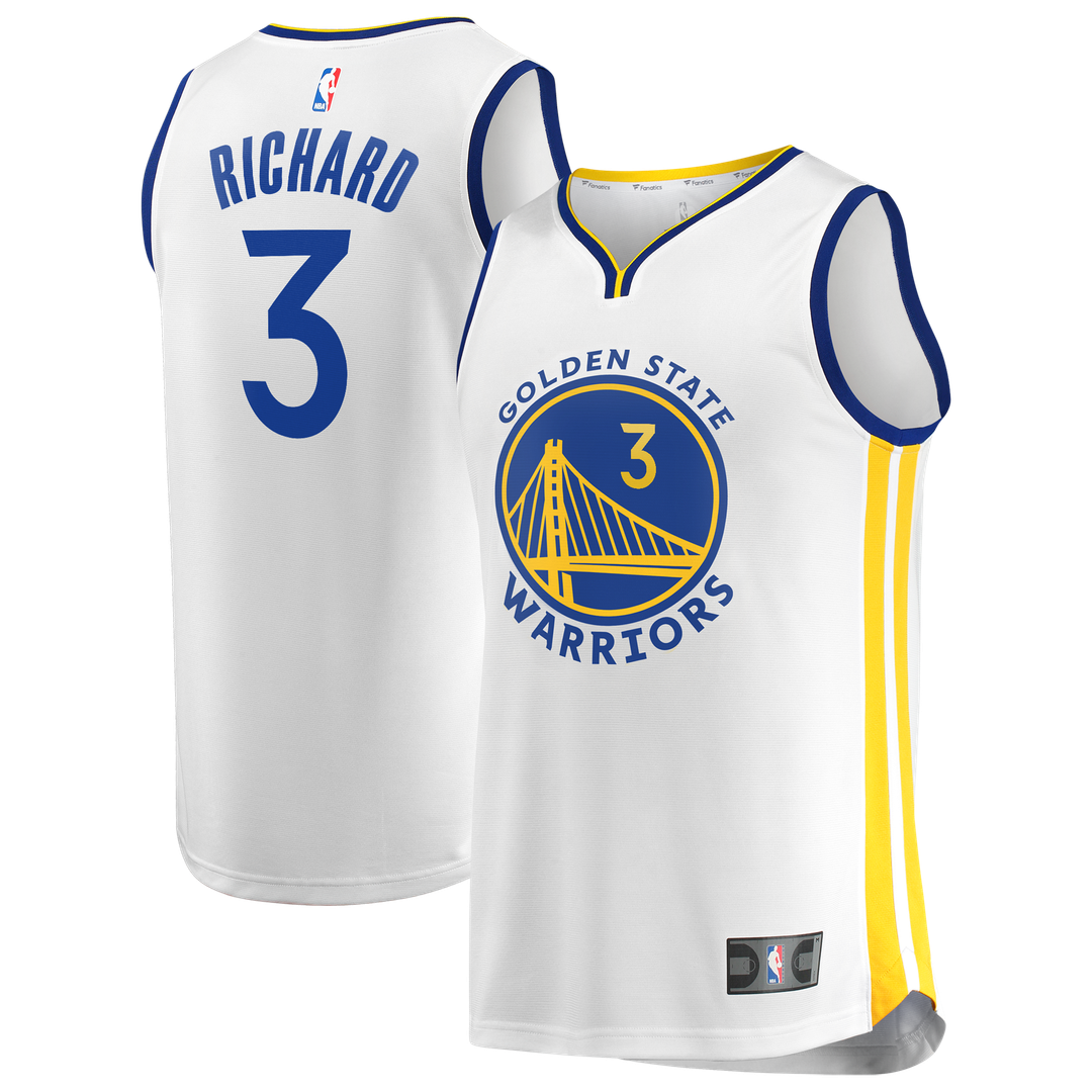 Will Richard Golden State Warriors Fanatics Fast Break Replica Jersey - White - Association Edition Official NBA Team Apparel Basketball Fan Gear