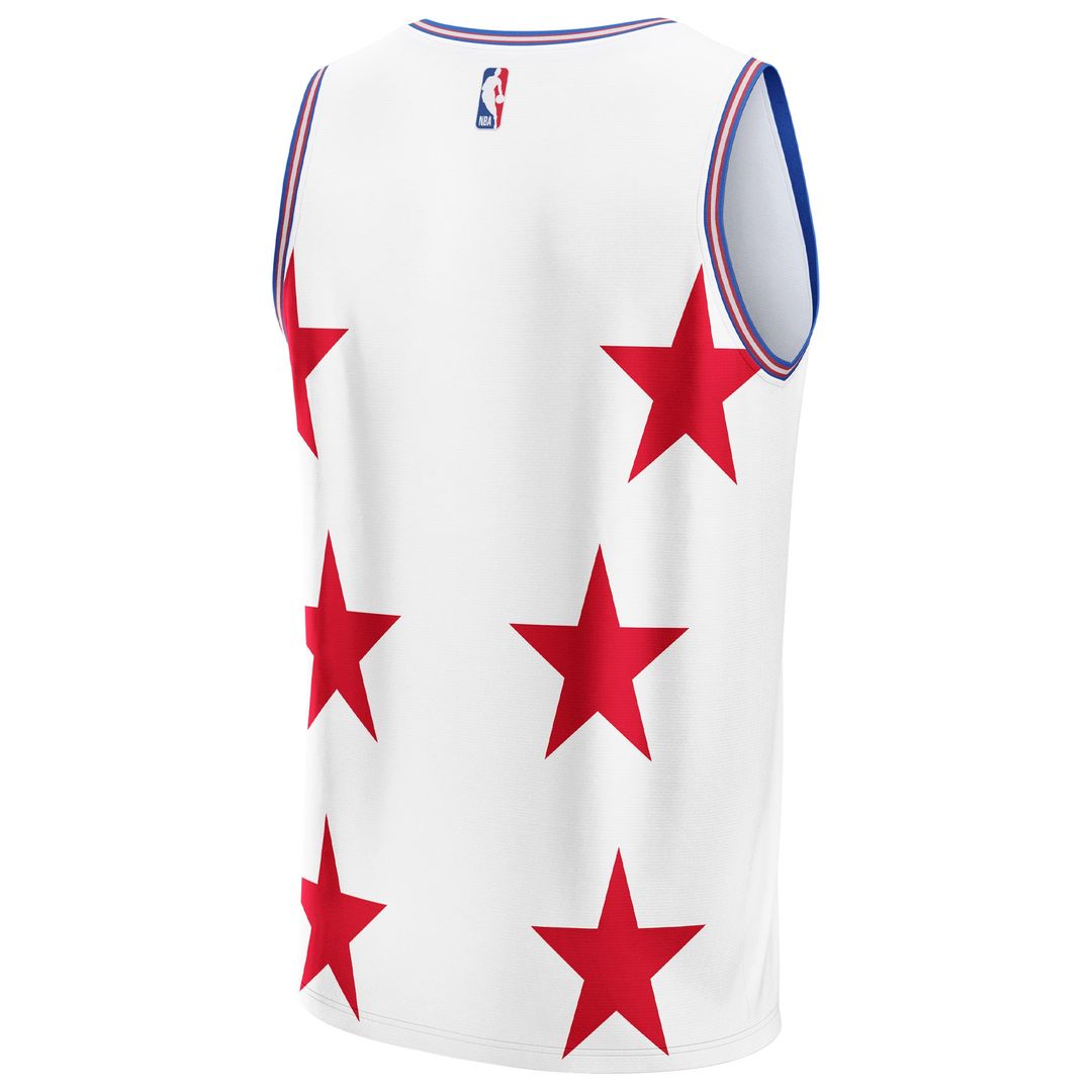 Philadelphia 76ers NBA & KidSuper Studios by Fanatics Unisex Hometown Jersey - White Official NBA Team Apparel Basketball Fan Gear