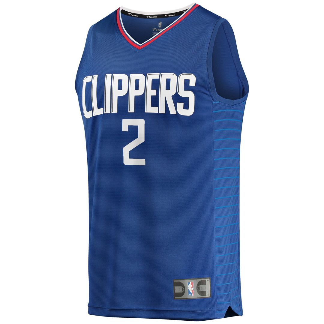 Kawhi Leonard LA Clippers Fanatics Youth Fast Break Player Jersey - Icon Edition - Royal Official NBA Team Apparel Basketball Fan Gear