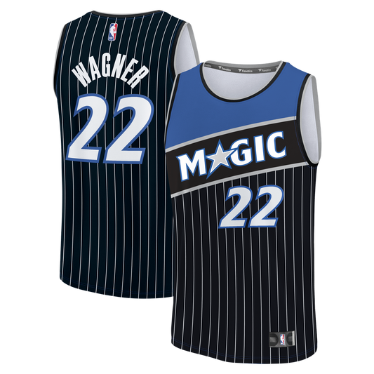 Franz Wagner Orlando Magic Fanatics Youth Fast Break Jersey - Statement Edition - Black Official NBA Team Apparel Basketball Fan Gear