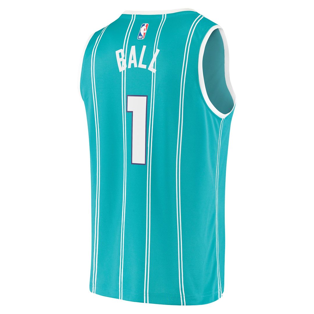 LaMelo Ball Charlotte Hornets Fanatics Fast Break Replica Jersey - Icon Edition - Teal Official NBA Team Apparel Basketball Fan Gear