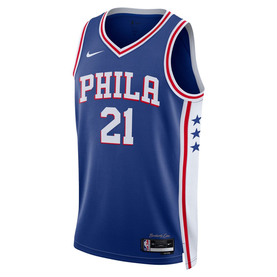 Joel Embiid Philadelphia 76ers Nike Unisex Swingman Jersey - Icon Edition - Royal Official NBA Team Apparel Basketball Fan Gear
