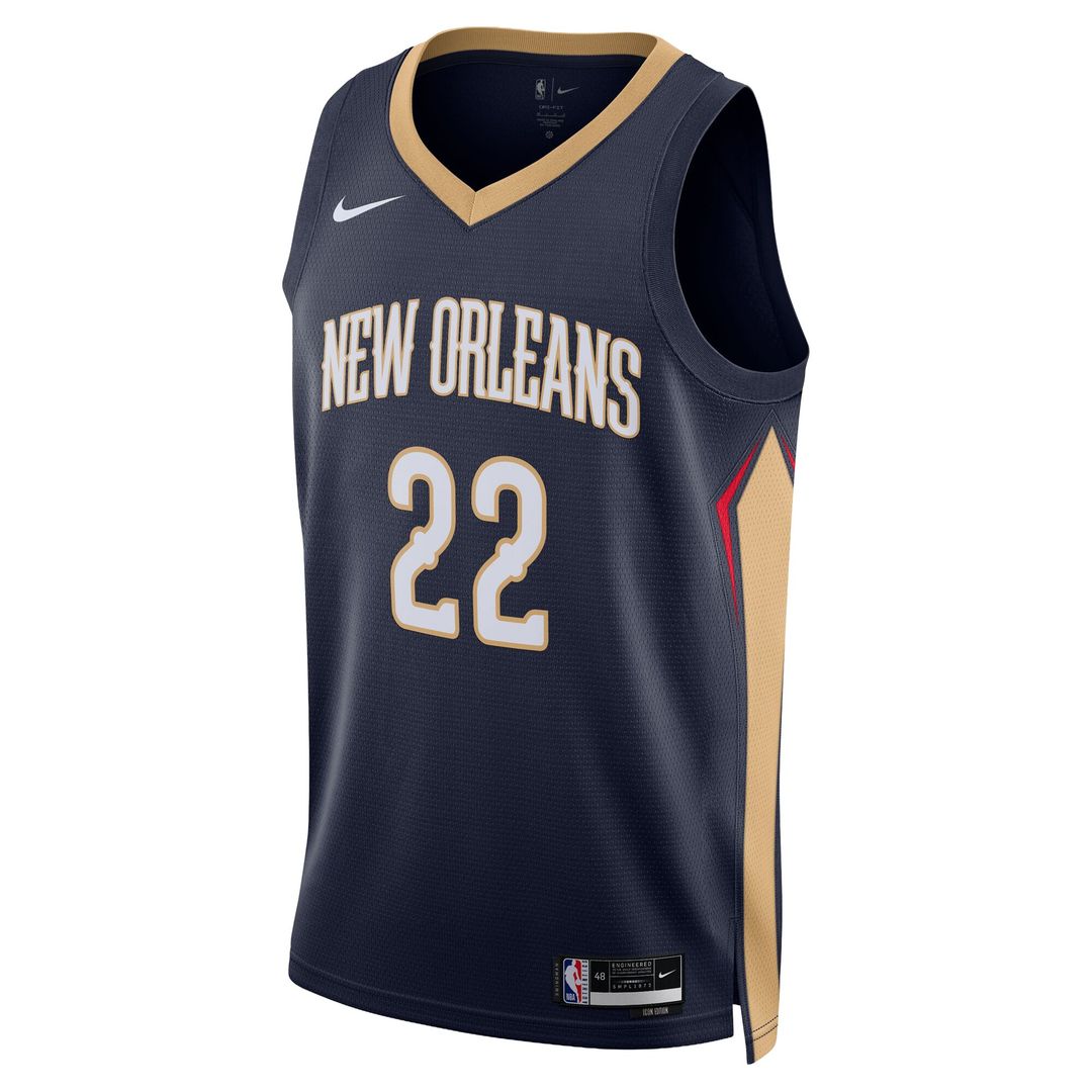 Derik Queen New Orleans Pelicans Nike Unisex Swingman Jersey - Icon Edition - Navy Official NBA Team Apparel Basketball Fan Gear